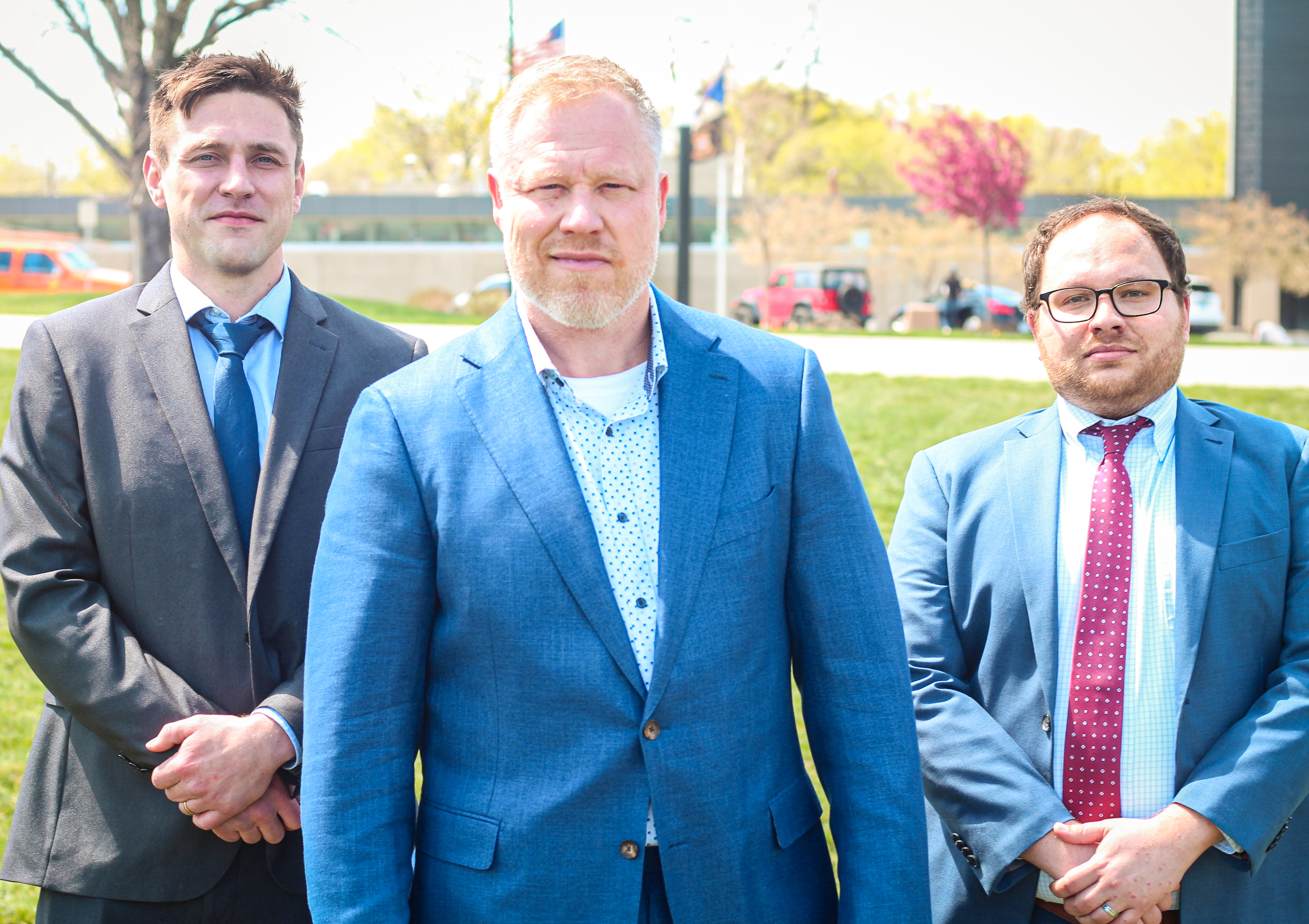 Kansas City truck accident attorneys at Wallentine Injury Law stand in row