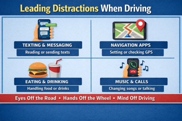 Distracted Driving Car Accidents and Fault